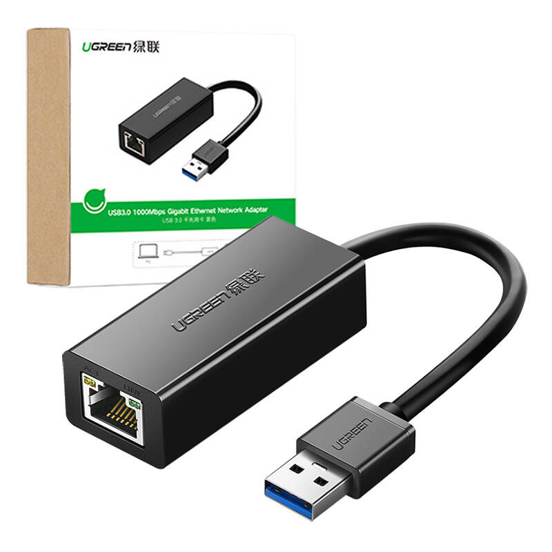 UGREEN (CR111/20256) USB 3.0 Lan Gigabit Ethernet Adapter 10cm (Black) view 2